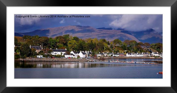  View's From The Train Window - 5      Plockton  Framed Mounted Print by Simon Litchfield