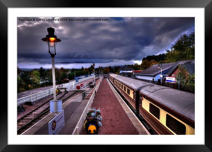  View's From The Train Window - Aviemore Framed Mounted Print by Simon Litchfield