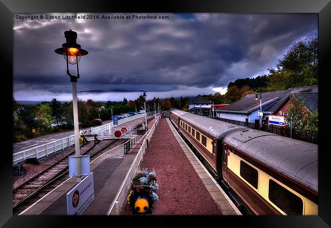  View's From The Train Window - Aviemore Framed Print by Simon Litchfield