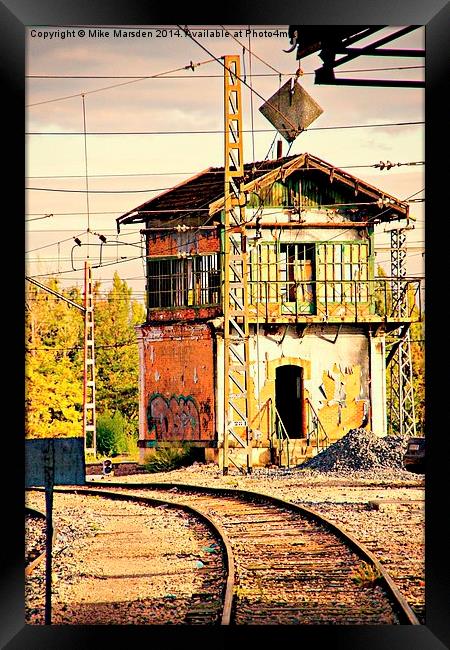 The Signal Box Framed Print by Mike Marsden