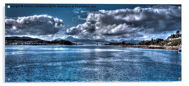  Skye Bridge From Kyle Of Lochalsh Acrylic by Simon Litchfield