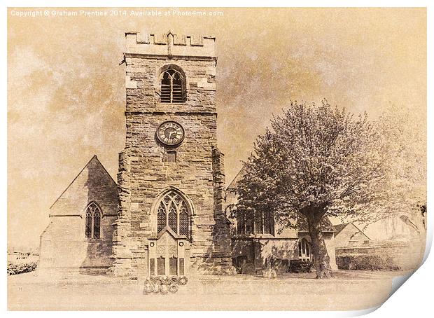 St Edmund's Church, Shipston-on-Stour Print by Graham Prentice