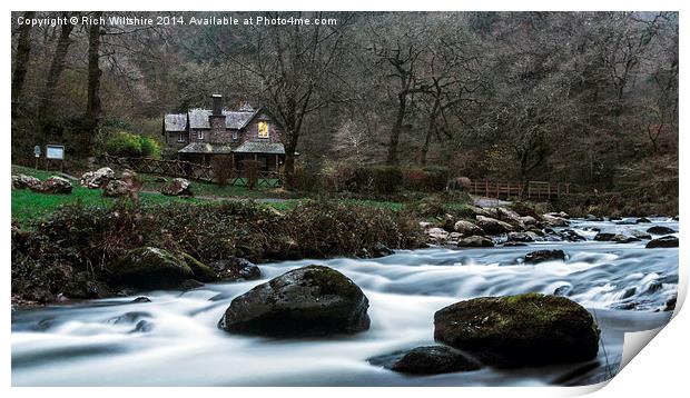  House At Watersmeet Print by Rich Wiltshire