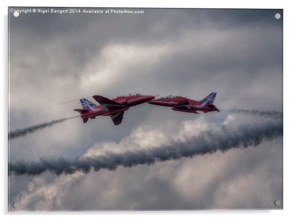   The Red Arrows  Acrylic by Nigel Bangert