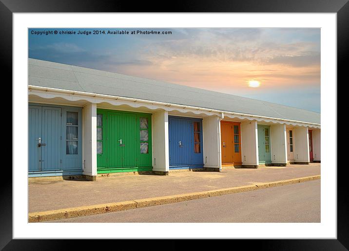  beach huts bournemouth dorset England uk  Framed Mounted Print by Heaven's Gift xxx68