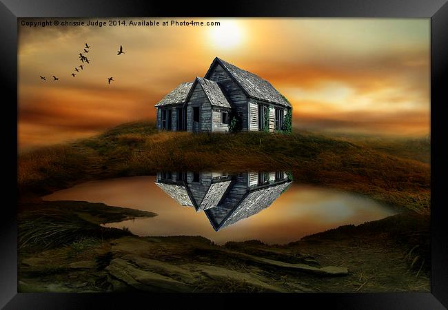  the house on top of the hill  Framed Print by Heaven's Gift xxx68