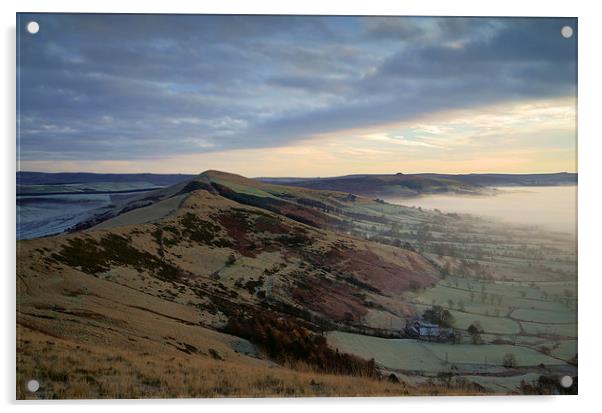 Great Ridge Morning Mist  Acrylic by Darren Galpin