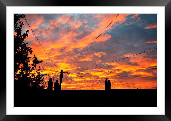  Urban Sunset Framed Mounted Print by Andy Heap