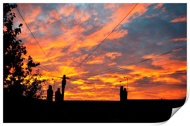  Urban Sunset Print by Andy Heap