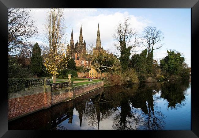 Lichfield Three Spires Cathedral   Framed Print by Jeff Hardwick