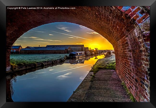  The bridge of dawn Framed Print by Pete Lawless