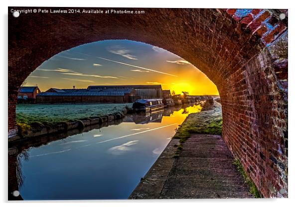  The bridge of dawn Acrylic by Pete Lawless