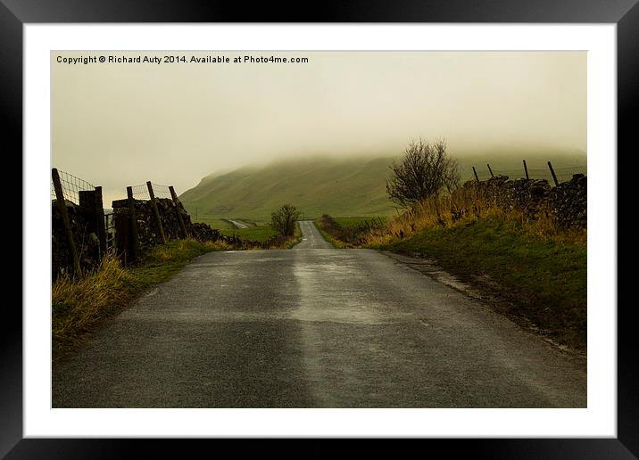  Road to nowhere 2 Framed Mounted Print by Richard Auty