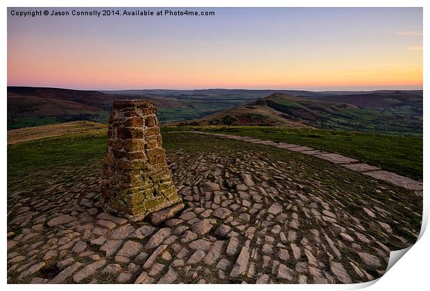  Views From Mam Tor Print by Jason Connolly