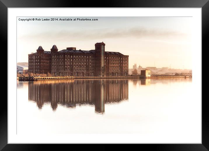  The old Flour Mills Framed Mounted Print by Rob Lester