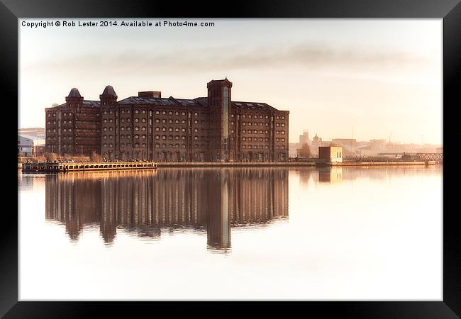  The old Flour Mills Framed Print by Rob Lester