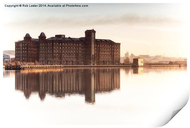  The old Flour Mills Print by Rob Lester