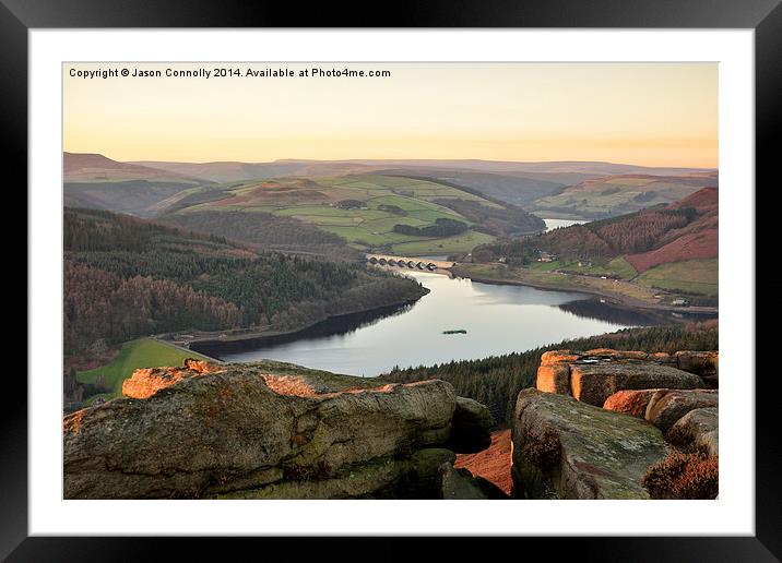 Sunset  Views From Bamford Edge Framed Mounted Print by Jason Connolly