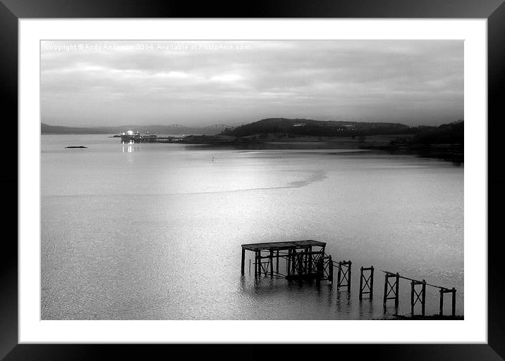  Dusk on the River Forth Framed Mounted Print by Andy Anderson