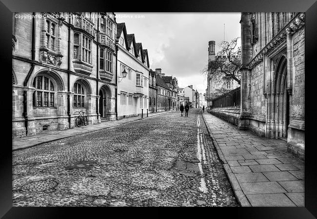 Merton Street Oxford Framed Print by Chris Day