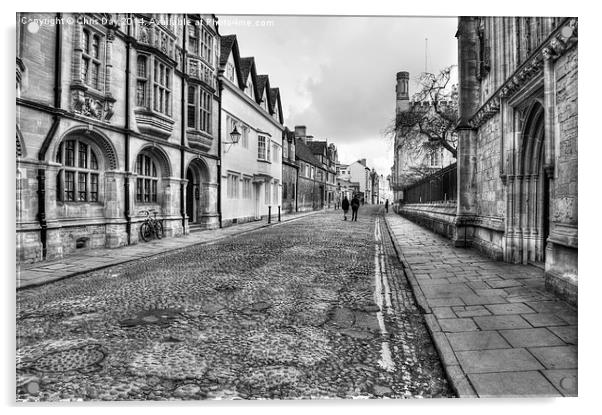 Merton Street Oxford Acrylic by Chris Day