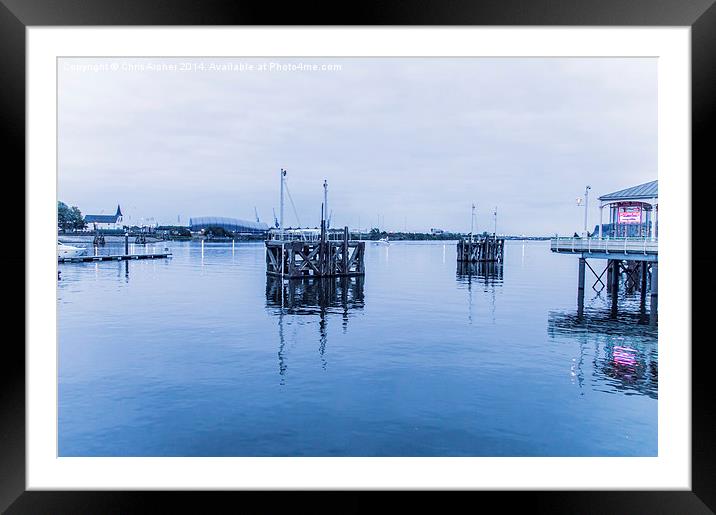  Cooling Cardiff Bay Framed Mounted Print by Chris Archer