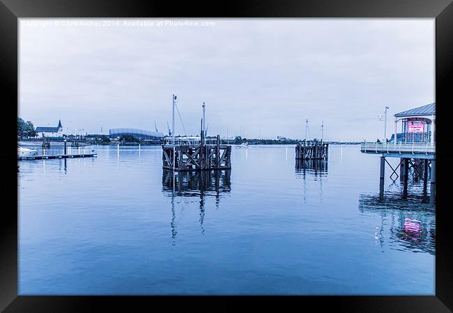  Cooling Cardiff Bay Framed Print by Chris Archer