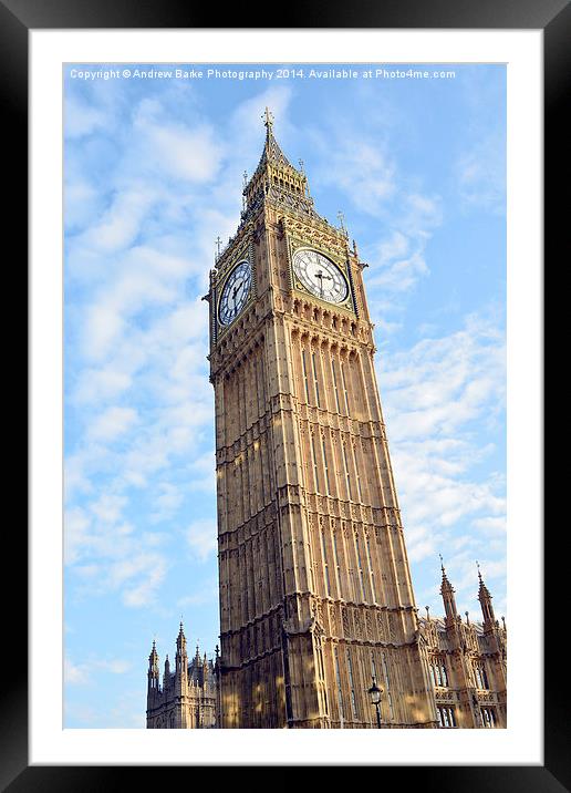  Big Ben London Framed Mounted Print by A B