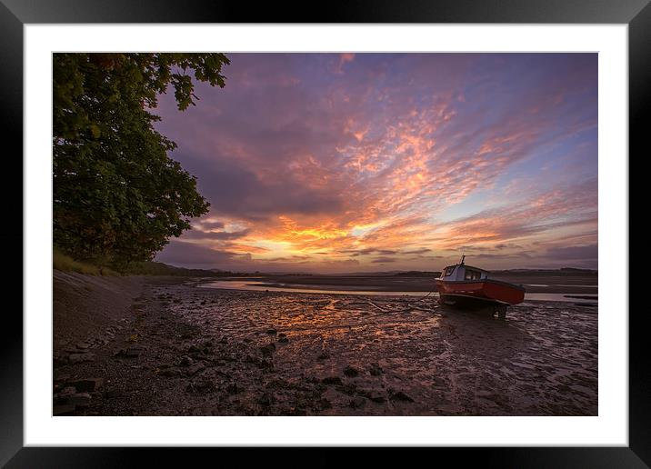   River Taw sunrise. Framed Mounted Print by Dave Wilkinson North Devon Ph