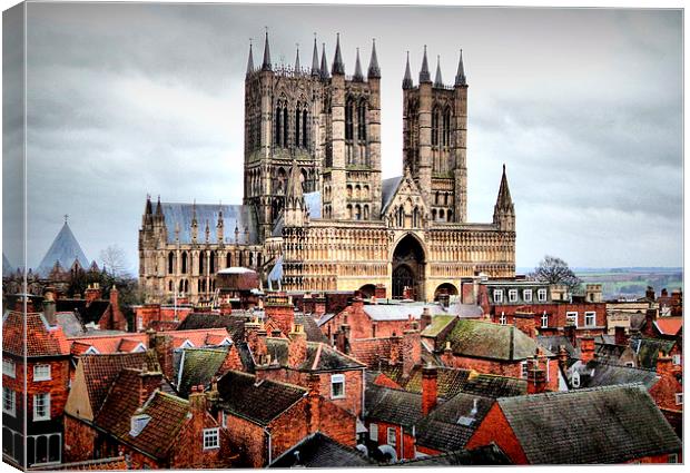Lincoln Cathedral  Canvas Print by Jon Fixter