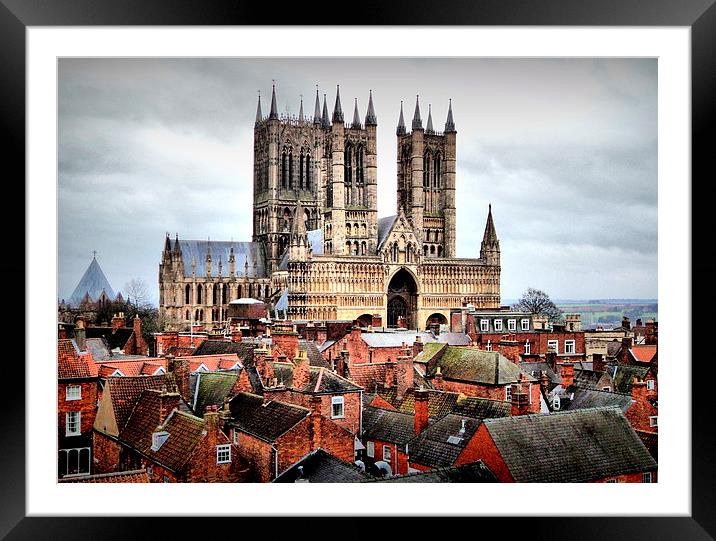 Lincoln Cathedral  Framed Mounted Print by Jon Fixter
