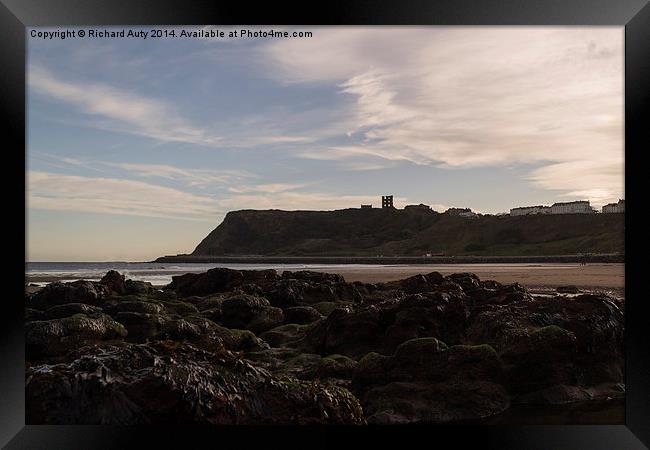  Rock pools at Scarborough Framed Print by Richard Auty