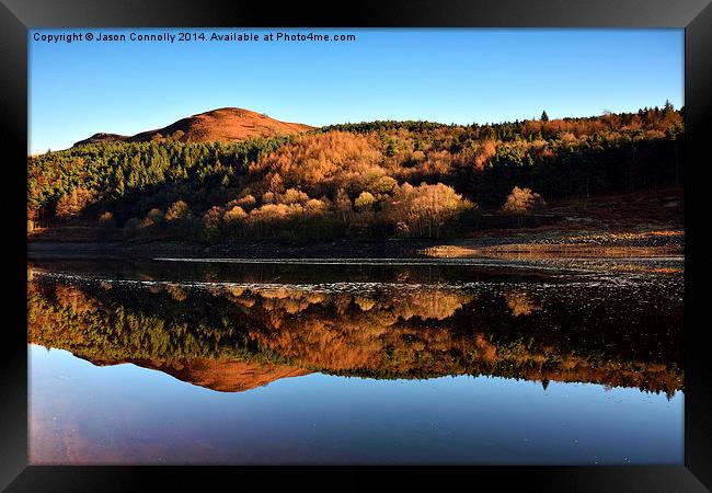  Reflections At Ladybower Reservoir. Framed Print by Jason Connolly