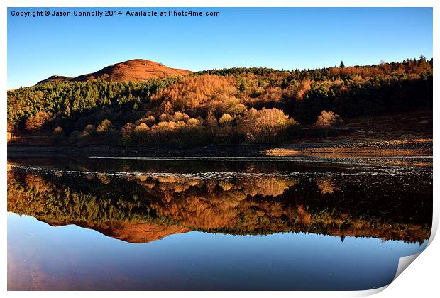  Reflections At Ladybower Reservoir. Print by Jason Connolly