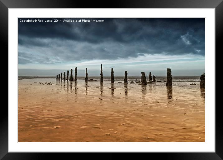  The Old Jetty on the Dee Framed Mounted Print by Rob Lester