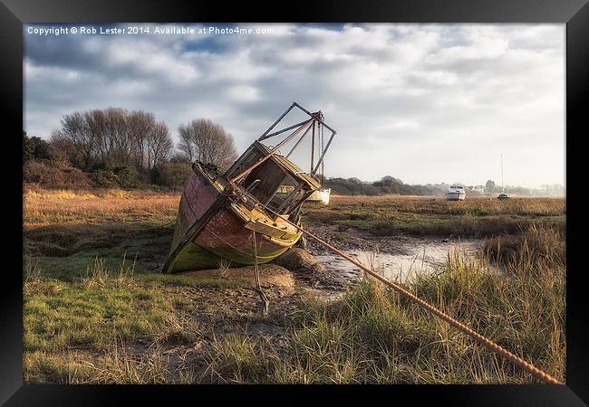  Waiting  Framed Print by Rob Lester