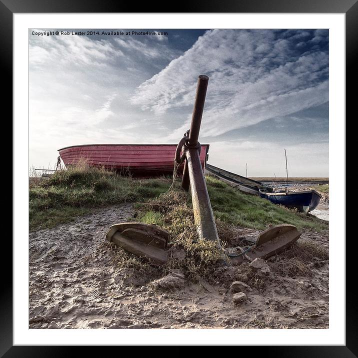  The anchor Framed Mounted Print by Rob Lester