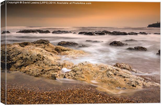 Morning Glow - Seaham Canvas Print by David Lewins (LRPS)