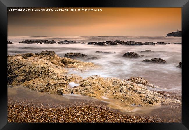 Morning Glow - Seaham Framed Print by David Lewins (LRPS)