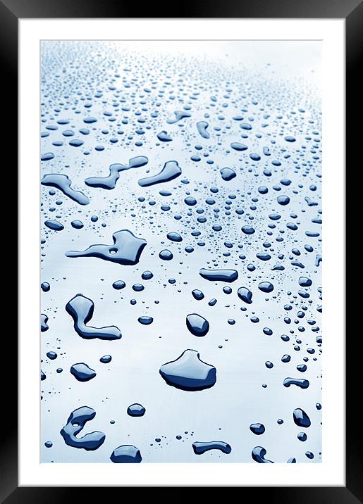 water drops Framed Mounted Print by Josep M Peñalver