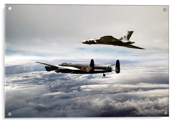 Avro Bomber Birds  Acrylic by J Biggadike