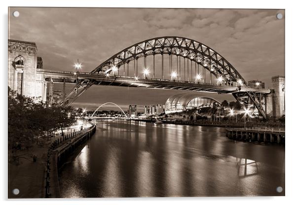  Newcastle Quayside Acrylic by Northeast Images