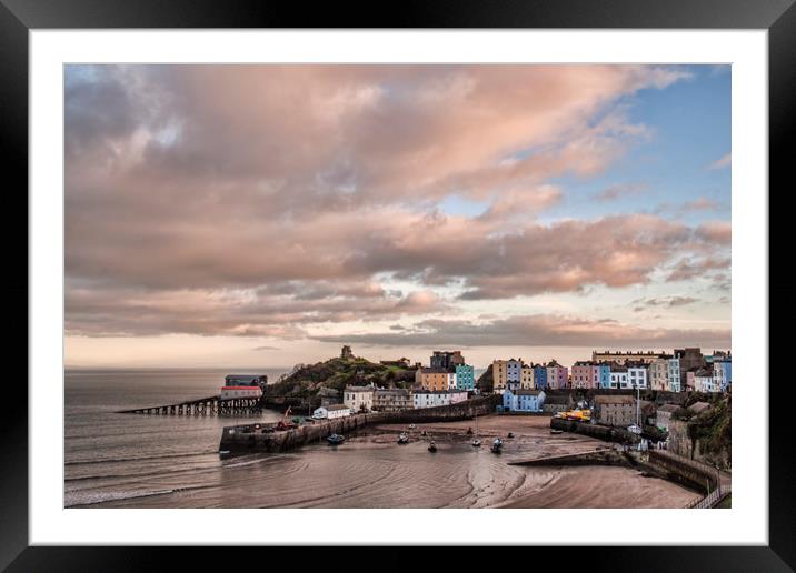 Tenby Harbour Framed Mounted Print by Becky Dix