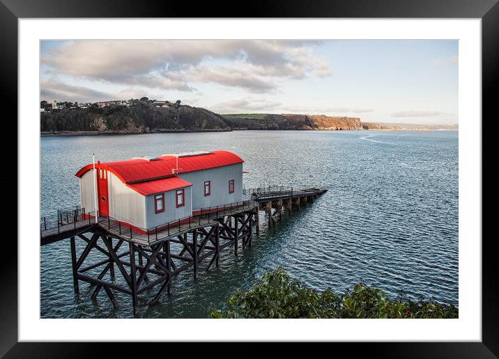  Tenby Lifeboat Station. Framed Mounted Print by Becky Dix