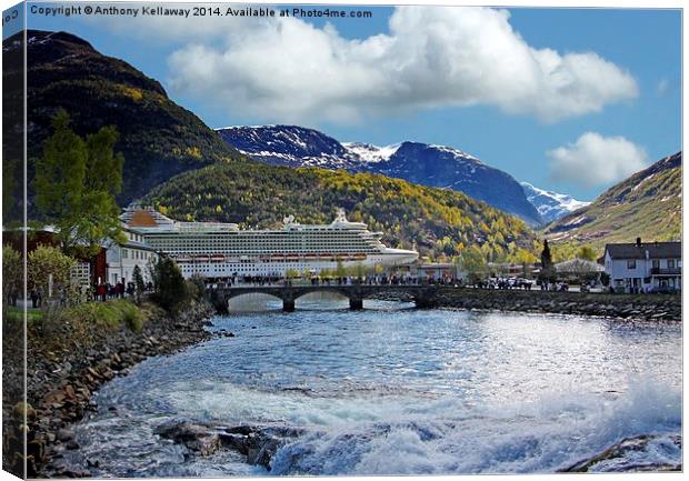  HELLESYLT NORWAY Canvas Print by Anthony Kellaway