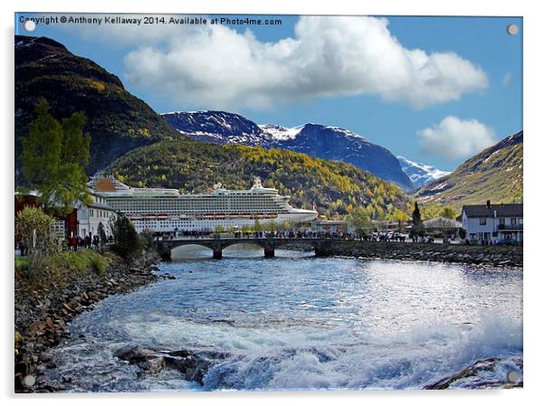  HELLESYLT NORWAY Acrylic by Anthony Kellaway