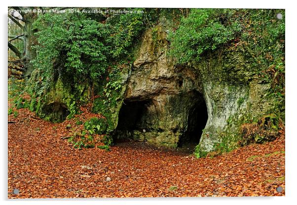 King Arthurs Cave  Acrylic by Diana Mower