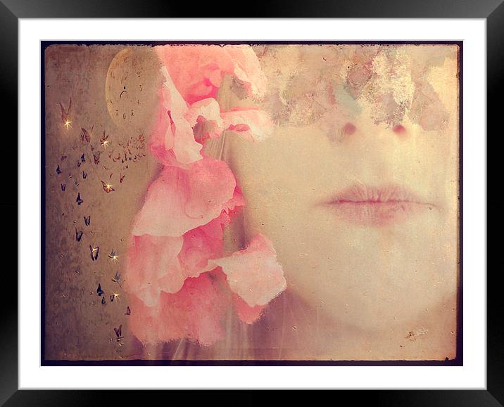 Close your Eyes  Framed Mounted Print by Dawn Cox