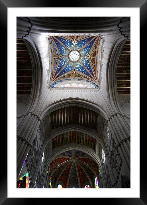 Colourful Cathedral Framed Mounted Print by Rick Wilson