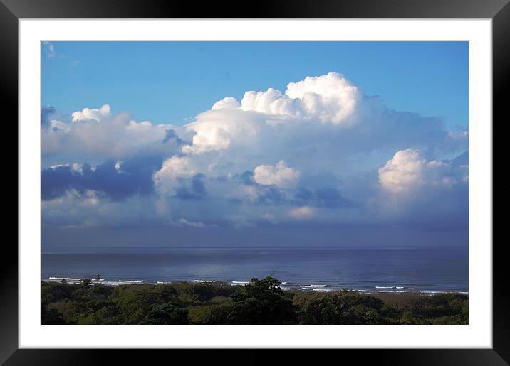 Clouds Off Coast  Framed Mounted Print by james balzano, jr.